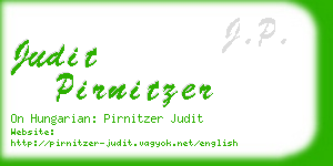 judit pirnitzer business card